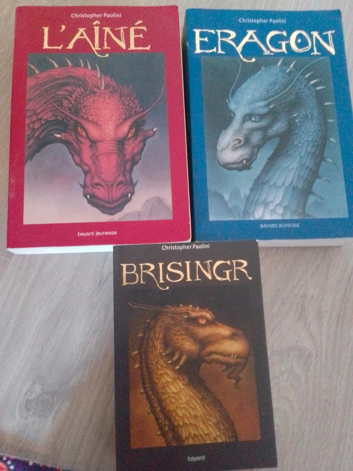 Lot de 3 livros de dragões Eragon l'aîné brisinger – photo 2